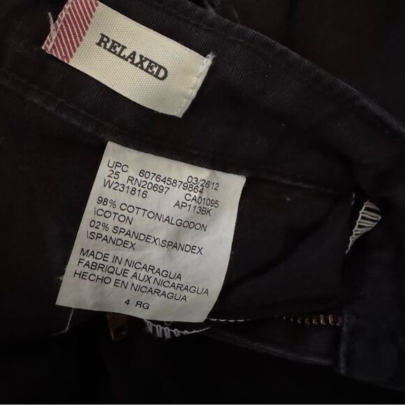 Dickies Black Relaxed Fit Pants Size 4 Reg - Picture 7 of 7